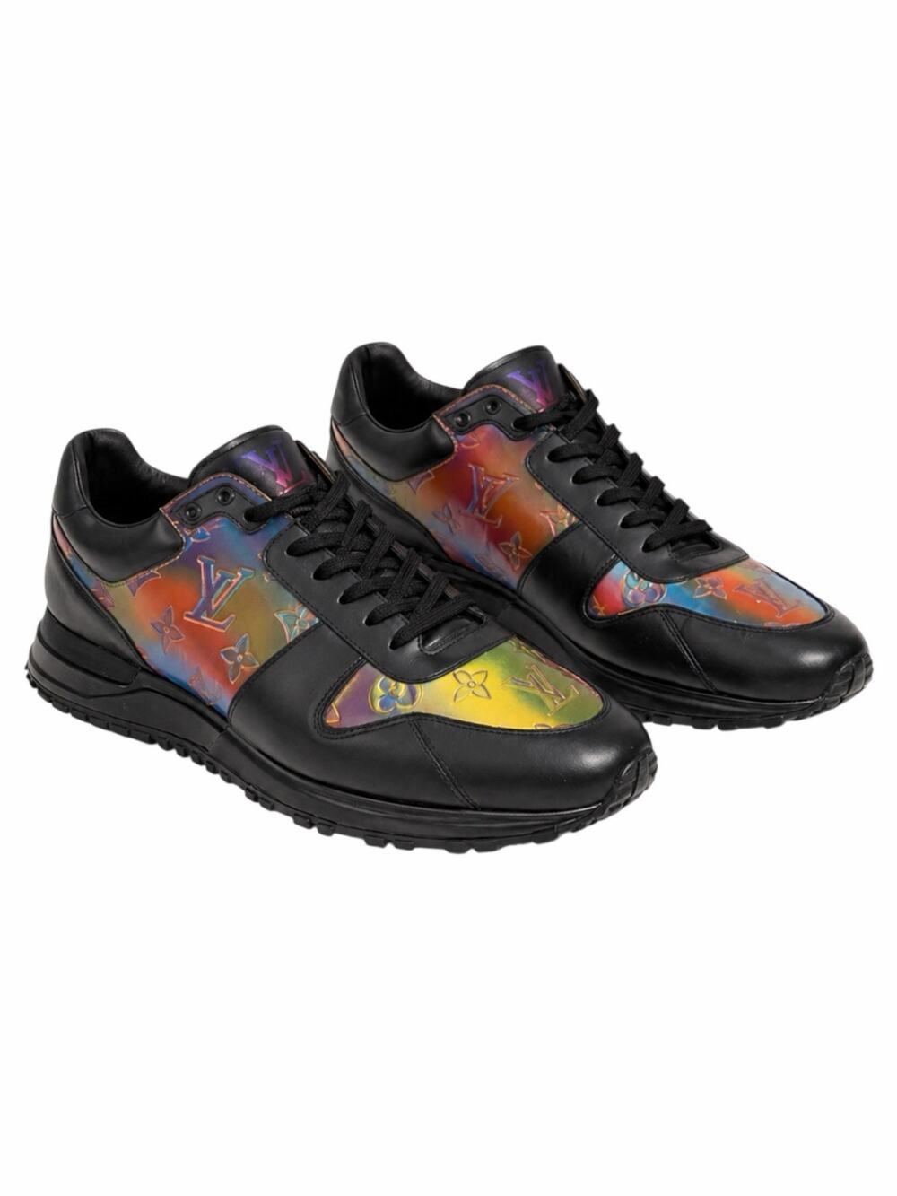 Louis Vuitton Run Away Sneaker Holographic Monogram Black Size 9/ US 10